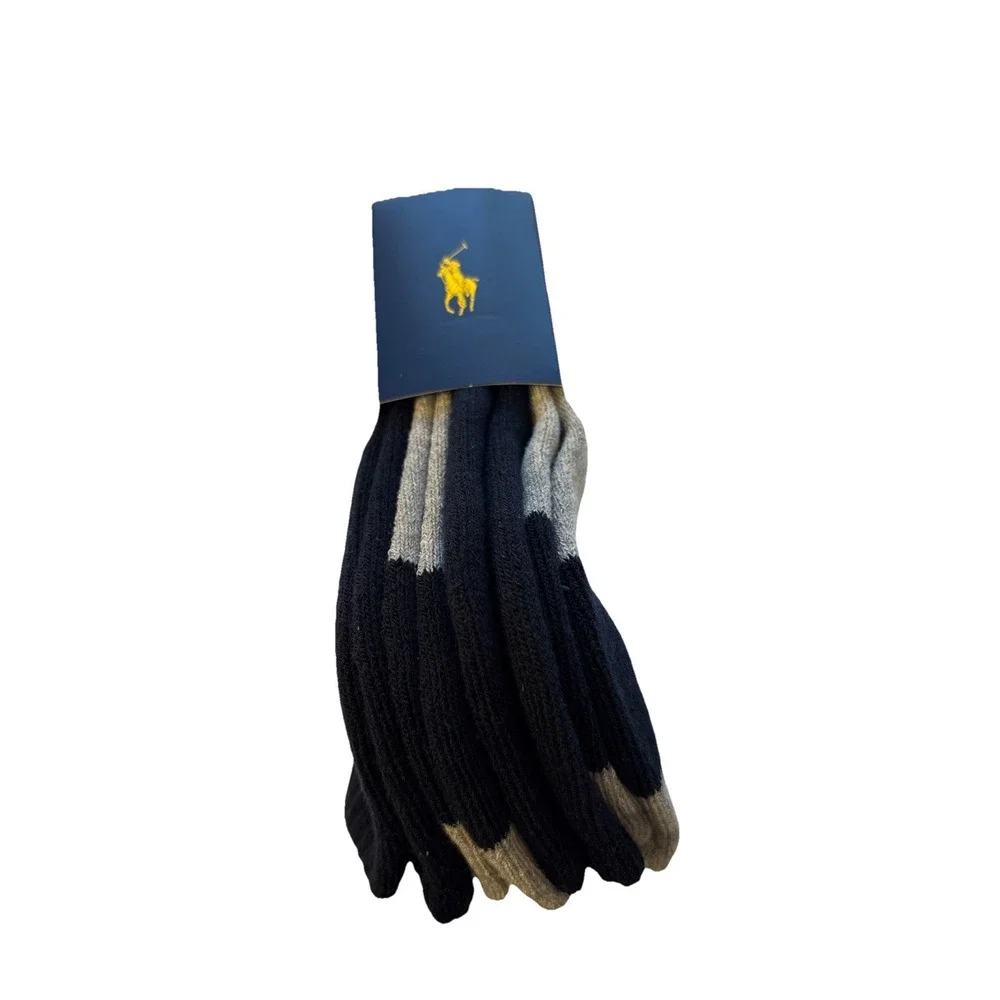 Polo Ralph Lauren 4-pair Classic Sport Performance Ankle Cut‎ Socks Men's 6-12.5